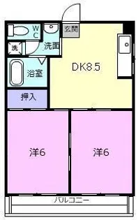 ノースファイブ【1階】の間取り