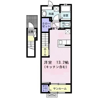 ルポガーデン【2階】の間取り