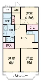 ビアンコ・ディモーラ【1階】の間取り