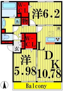 カルデア【1階】の間取り