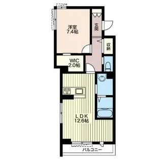 リアンジュ戸祭元町【2階】の間取り