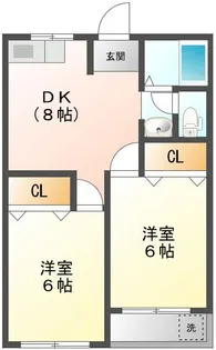 小川マンション【2階】の間取り