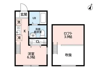 クレイス町田【2階】の間取り