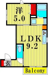 JPEハイツ【3階】の間取り