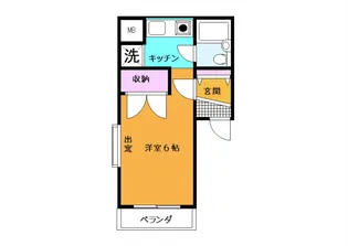 シャンブル南浦和【1階】の間取り