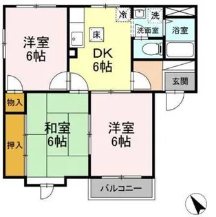 ビバフロイデB棟【1階】の間取り