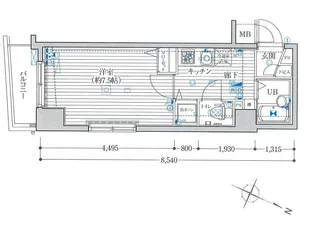 ガラ ステージ神田神保町【6階】の間取り