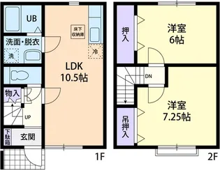 ベルメゾン大平B102の間取り