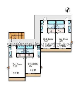 シーブリーズしお風【2階】の間取り