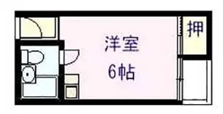 国分本町マンション【2階】の間取り