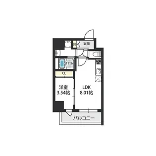 グランパシフィック東今里innovation【5階】の間取り