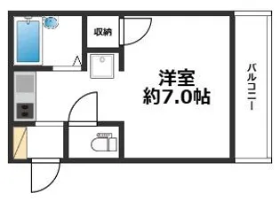 ハイツ蓮池【2階】の間取り