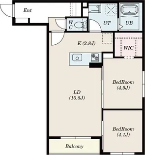 グランドゥール菊水【4階】の間取り