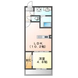 ラ・フェリシア桜川【3階】の間取り