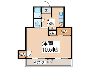 ニューパリア立川マンション【10階】の間取り
