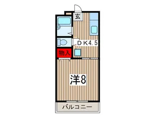 メゾンベルミュール【1階】の間取り