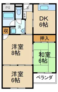シティライフ下島【4階】の間取り