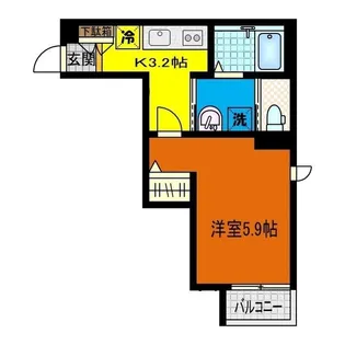 リバーサイド スクエア【2階】の間取り