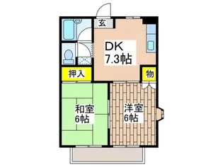 シュトラーセ藤沢A【2階】の間取り