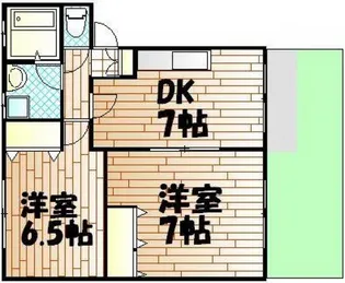 ファミーユ人見 B棟【2階】の間取り