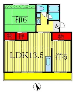 グランデール北柏【3階】の間取り