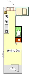 MELDIA生田II【2階】の間取り