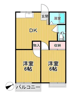 パークヒルズ【2階】の間取り