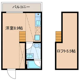 FUWARI atelier【2階】の間取り