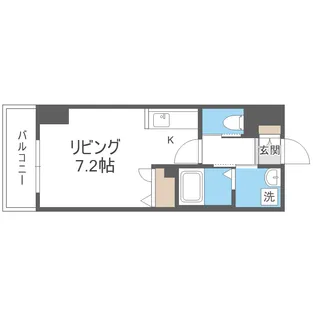 アルファスクエア北15条【7階】の間取り