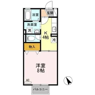 アムール小白川【2階】の間取り