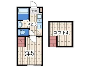 フライハイト踊場【1階】の間取り