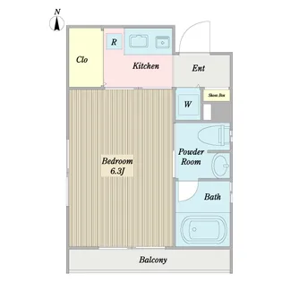 レグルスT.T.F【2階】の間取り