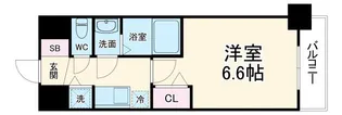 プレサンス名古屋STATIONフレア【9階】の間取り
