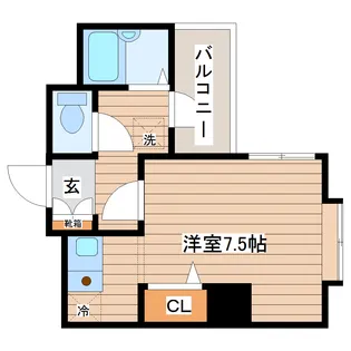 ベルシティ五橋【2階】の間取り