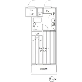 スペーシア池上【2階】の間取り