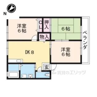 コーポウムザ【2階】の間取り