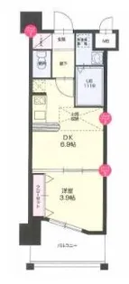 No.66 GURANTEE21 HAKATA【4階】の間取り