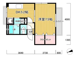 エリール東六郷【1階】の間取り