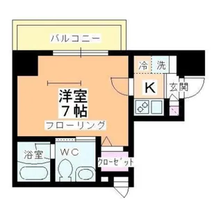 アルファコート西川口13【4階】の間取り
