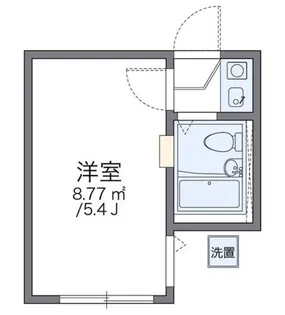 レオパレス東金町第5【1階】の間取り
