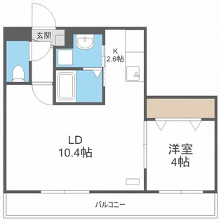 ライトベル北27条【4階】の間取り