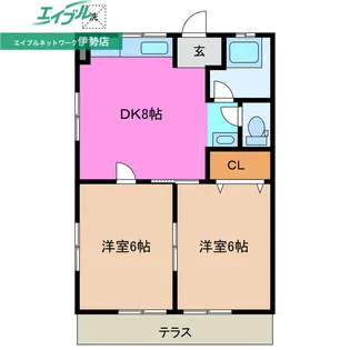 フォレストハイツ【1階】の間取り