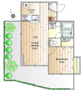 n-room【1階】の間取り