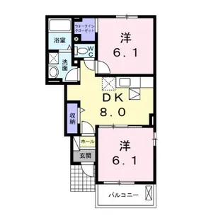 レジーナ・クレール【1階】の間取り