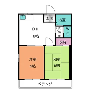 TAKAハイツ【1階】の間取り