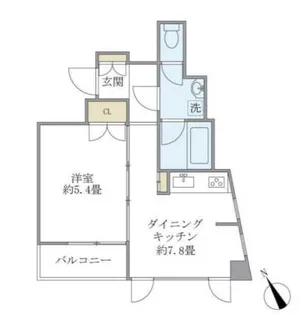 CASA文京動坂【8階】の間取り