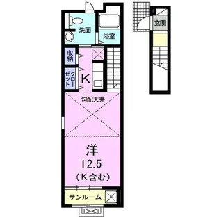 アヴニールII【2階】の間取り