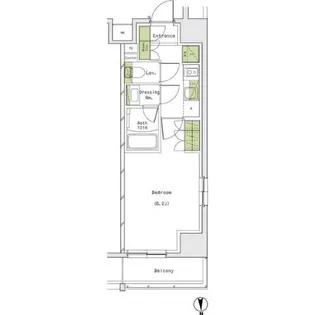 ザ・パークハビオ名古屋松原【9階】の間取り