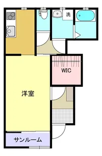 パルテンツァ新白河IIB【1階】の間取り