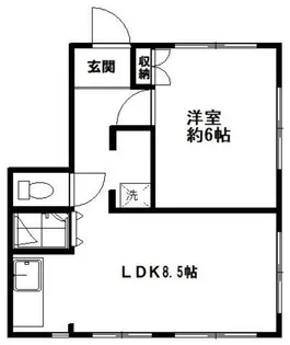 ハイム斎藤【1階】の間取り